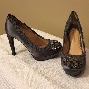 Gun metal gray high heels